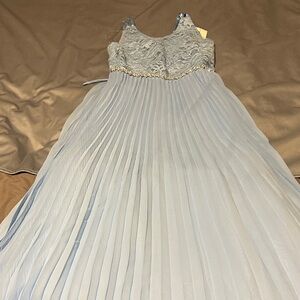 Xtraordinary Light Blue Lace Formal Dress